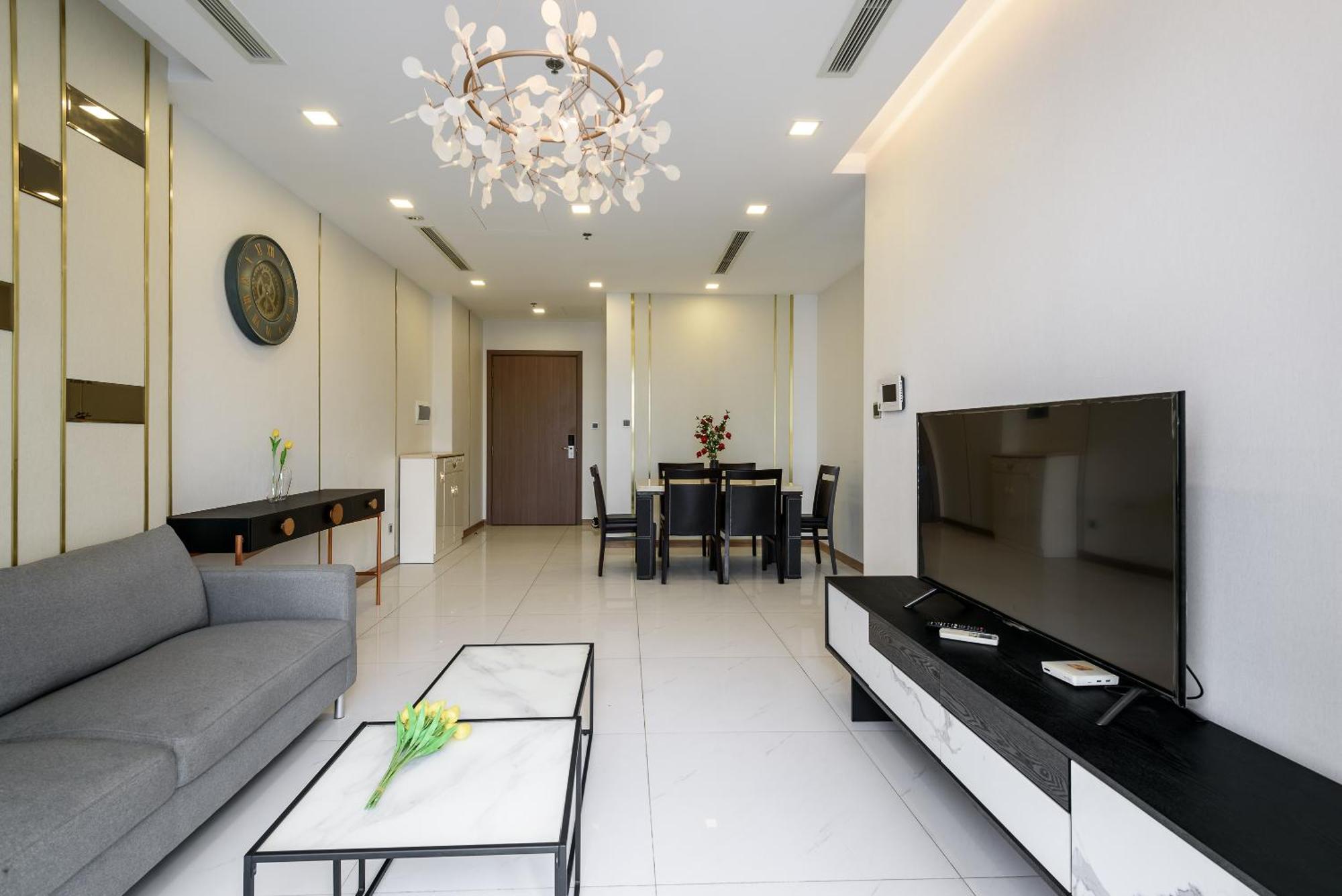 Luxury Apartment At Vinhomes Central Park Ho Či Minovo Město Exteriér fotografie