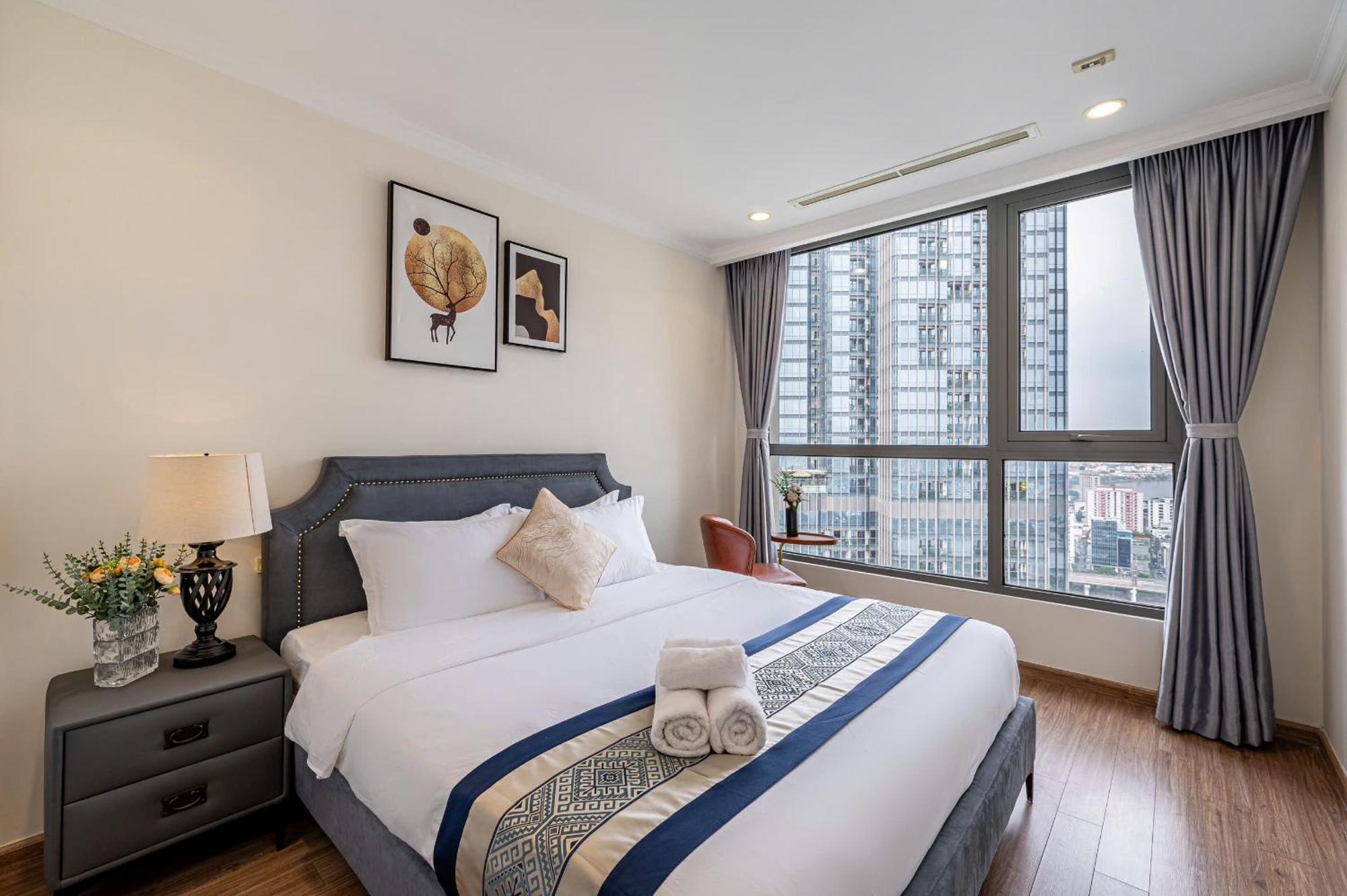 Luxury Apartment At Vinhomes Central Park Ho Či Minovo Město Exteriér fotografie
